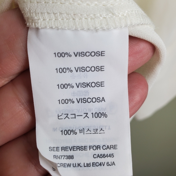 J.Crew Off White Blouse Size 4 - Picture 6 of 11